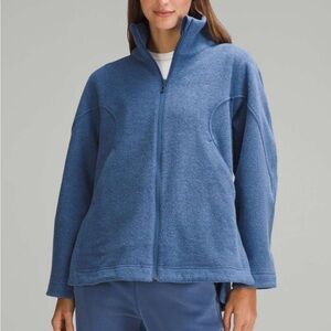 Lululemon Looped Terry Fleece Full Zip - Pitch Blue